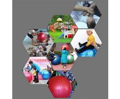 RUIX Esercizi Pre-Parto Ball, Ball Chair, Yoga Pilates Balance Ball Con Pompa,Red,L