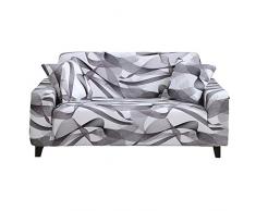 HOTNIU Fodera per Divano Copridivano Elasticizzato Fodera per Divano Motivo Floreale Fodere Copridivani Universale Protezio per Poltrone/Sofa, con 1 Fodera per Cuscin (3 Posti, Modello XW)