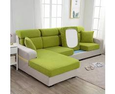 RWMM Copri Divano con Penisola Copriseduta per Divano Fodera per Sedile Elasticizzato Universale, 1 2 3 4 Posti Coprisedile per Divano Fodere per Cuscini per Divani Protezione
