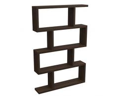 VE.CA-ITALY LIBRERIA ARES MENSOLA LIBRI ARREDAMENTO DESIGN IN LEGNO DI ALTA QUALITA MADE IN ITALY IN DIFFERENTI COMBINAZIONI COLORE SPESSORE 4 cm (L 100, Wengè)