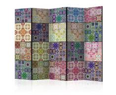 murando Paravento Mandala Ornamento 225x172 cm Stampa bilaterale su tela in TNT 100% Non Trasparente Parete Divisoria Interno Separatore Stanza Pieghevole Decorazioni f-C-0013-z-c