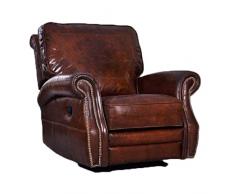 Poltrona relax Airchair vintage in pelle Cigar