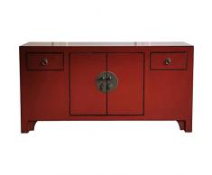ETNIC ART - Mobile basso buffet cinese rosso-120x61x37-DW-132