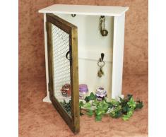 Scaffale a parete Cassetta porta-chiavi 12045 Scaffale 42cm Vintage Shabby stile country Scaffale da cucina