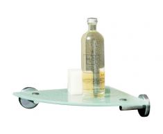 Tiger Boston Mensola Angolare, Acciaio Inox Spazzolato, 25,4 x 5 x 25,4 cm