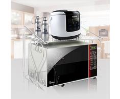 FullBerg Scaffale in metallo per forno a microonde, larghezza 55 cm, stabile supporto per microonde per cucina e piano di lavoro