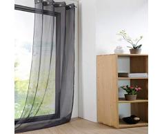 Caritex Tenda arredo Velata Monna 140x280 cm con Borchie R710 Antracite