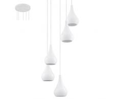 Eglo NIBBIA Lampadario a Sospensione E14, Bianco