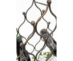 Scaffale vino JD130406 in metallo per 8 bottiglie Porta bottiglie 50cm Scaffale bottiglie