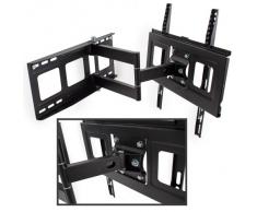 Tectake Supporto universale staffa parete muro TV LCD TFT LED inclinabile e girevole Vesa 50X50 fino 400X400 portata massima: 70kg 32 - 55" distanza 6,7cm