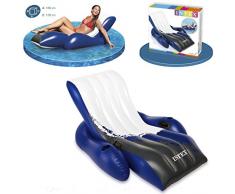 INTEX POLTRONA LOUNGE GALLEGGIANTE INCLINATA GONFIABILE MARE PISCINA 58868