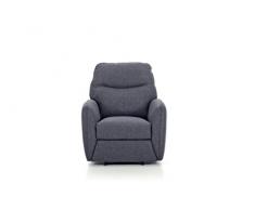 My_Living Kube Poltrona Relax Blu, poliuretano, manuale