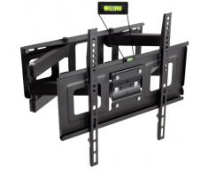 Tectake Supporto universale staffa parete muro TV LCD TFT LED inclinabile e girevole Vesa 50X50 fino 400X400 portata massima: 100kg 32 - 55" distanza dalla parete 7cm