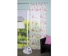 Home Fashion, tenda con passanti, in tessuto multicolore, 245 x 140 cm