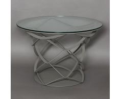 Tavolino “Origami” tondo Arti e mestieri Colore Fango