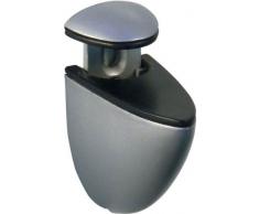 IB-Style - scaffale di vetro scaffale da muro mensola di vetro scaffale in vetro trasparente 90 x 30 cm / 8 mm tasselli a espansione in metallo colore argento - Reggimensole