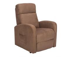 POLTRONE ITALIA - Chanel2 Poltrona Alzapersona reclinabile elettrica DETRAIBILE 19% 2 motori VERTICAL schiena piedi indip 2 ruote letto 170° Montata aggiungi accessori CE Medicale Ergonomica