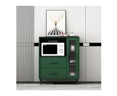 TOMYEUS Credenza Buffet Armadio da Sala da Pranzo in Vetro Muro del Soggiorno Moderno Moderno da tè al Forno a Forno a microonde for microonde Credenza Multifunzione (Color : D-80x40x97.2cm)