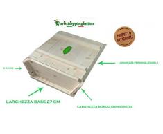 Euroshoppingonline Madia Maddia maidda Bassa in Legno lamellare per Impasto lievitazione Cassetta con Coperchio (40x35xh12)