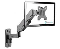 ONKRON Supporto TV da parete per schermi 13-32 Pollici LCD LED OLED - Con Molla a Gas VESA 75 x 75-100 x 100 mm e peso max 8 kg - G150