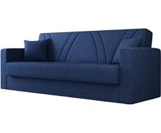 Arredo Stock Divano letto tre posti, 214x89x81 cm (Blue Jeans)