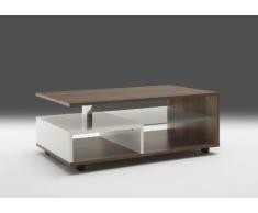 moebel-store24 Dynamic24 lari - Tavolino da Salotto con rotelle, Colore: Bianco Lucido