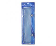 Feridras Mensola Bagno Vetro 6x14x50 Cromata in Double Blister Linea Facile, cromo