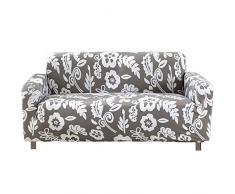 Melodieux Copridivano Elasticizzato, Fodere Copridivani, Sofa Protettore Copertura Divano Antiscivolo con Fodera per Cuscino in 2 Pezzi