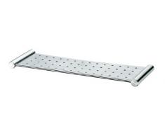 DeLanwa - Mensola in acciaio INOX spazzolato per doccia, 100 x 319 mm