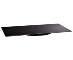 Meliconi Rotobase Elite M, Supporto Monitor e TV Girevole, Base Ruotabile a 360°, Portata 70 Kg, Vetro Temperato, Nero