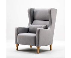 MCombo - Poltrona con orecchie, in tessuto, dimensione unica