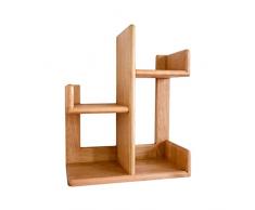 Libreria Scaffale Scaffale for scaffale for bookshelf desktop in legno semplice cd Scaffale for scaffale Piccola libreria piccola libreria 21,65 pollici alto (legno di ciliegio / noce nero) Scaffale (
