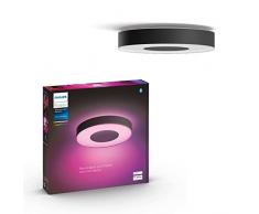 Philips Hue White&Color Ambiance Infuse, Plafoniera Smart, Grande, Bluetooh, Controllo Vocale 52.5 W, Controllo vocale o tramite app, Nera
