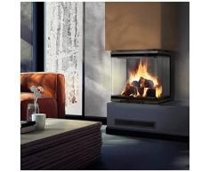 KRATKI NBC 500/500 Camino a legna Inserto Ingresso aria BImSchV 2 Acciaio conforme Nero Rivestimento Thermotec 8 kW Rendimento termico 83% Uscita scarico fi 200 mm 147x57,6 cm