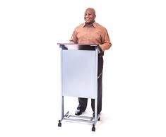 Stand Up Desk Store mobile tavolino regolabile in altezza podio, telaio in acciaio resistente