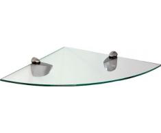 IB-Style - lastra di vetro ripiano di vetro scaffale di ad angolo 35 x 35 cm SATINATO - Reggimensole