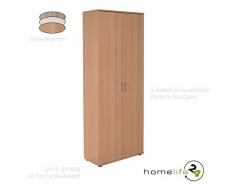 Cabinet File Cabinet Office faggio Armadio ufficio multiuso armadio 2 porte 5 piani NUOVO