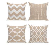 Aipark 4pcs 45,7 X 45,7 cm Geometrico Federa Decorativo Cuscini per Divani Letto Sedie da Letto