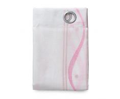 CARILLO Pannello Tenda arredo con Borchie Giacinta Jacquard 140x280 cm S007 Rosa