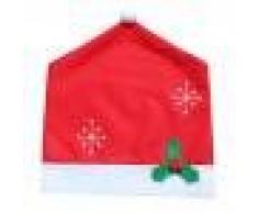 Generic Fiocco Di Neve Natale Coprisedia Pranzo Sgabello Copertina Fodera Sedia Elastico Festa Casa Decorazione