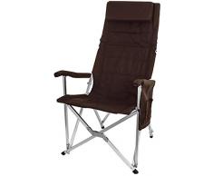 Kyman Outdoor Barbecue Sedia Pieghevole, Sedia di Campeggio, Portatile Multifunzione Lega di Alluminio da Pesca Sedia, Poltrona, 104X58X54cm, (Color : C)