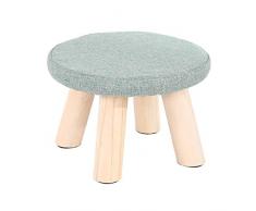 LQY Mini Sgabello, Piccolo poggiapiedi, Sedia Piccola con Gambe in Legno, Sgabello Gradino, Panca, Creativo Piccolo Sgabello da Pranzo, 28x28x20cm,Gray