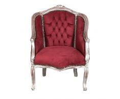 Biscottini INTERNATIONAL ART TRADING Poltrona barocca 82x55x65 cm | Sedie luigi XVI | Poltrone salotto stile francese, V-L6339-5