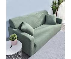 Copridivano 2 Posti Verde Salvia Copridivano Spandex Copri Divano AntiGraffio Moderna per Cani e Gatti Copridivano Angolare Copridivani Elastici Universale Copridivano con Penisola