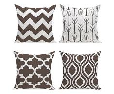 Aipark 4pcs 45,7 X 45,7 cm Geometrico Federa Decorativo Cuscini per Divani Letto Sedie da Letto