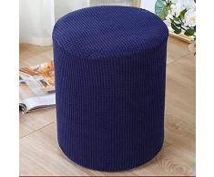 YHWW Copri Pouf Tondo Elasticizzato 40 x 40 Copertura DellOttomano Spandex Quadrato Copri Poggiapiedi Moderna Fodera per Pouf Lavabile Morbido Copertura per Soggiorno Coprisgabello