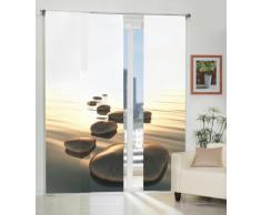 Home fashion Mijas Tenda a Pannello, Poliestere, Marrone, 245 x 60 cm
