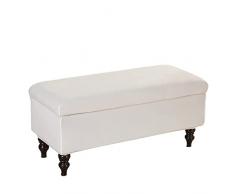 Copri Pouf Elasticizzato, Rettangolare Copertura dellOttomano Elasticizzato Copri Poggiapiedi 1 pezzo Morbido Velluto Fodera per Pouf Rimovibili e Lavabili -Bianco-medio