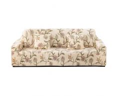 ARNTY Copridivano, Copridivano con Penisola Copridivano 1/2/3/4 posti Elasticizzato Floreale Copridivani Antiscivolo Antimacchia(Fiori, Copridivano 1 Posti:90-140cm)