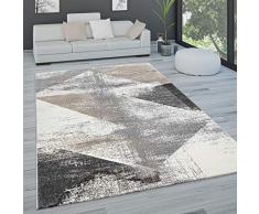Tappeto Salotto Moderno Pelo Corto Pastello Vintage Astratto Diversi Stili, Dimensione:200x290 cm, Colore:Grigio